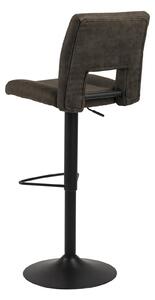 Židle barová Sylvia antracit/černá