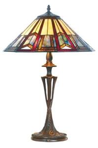 Stolní lampa Lillie ve stylu Tiffany