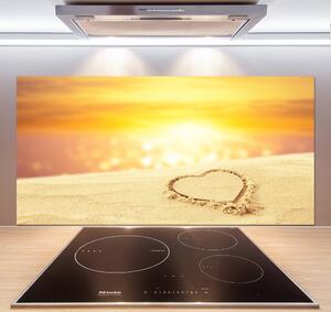 Panel do kuchyně Srdce v písku pksh-112809323