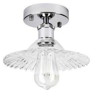 Přisazený lustr TRISH 1xE27/15W/230V lesklý chrom/čirá