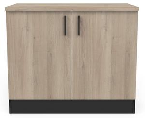 Kuchyňská spodní skříňka Demeyere s pracovní deskou a 2 dvířky, model "Origan", výška 85 cm