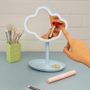 Zrcadlo s LED osvětlením, design "Mraky", materiál: sklo, polystyren, elektronické komponenty
