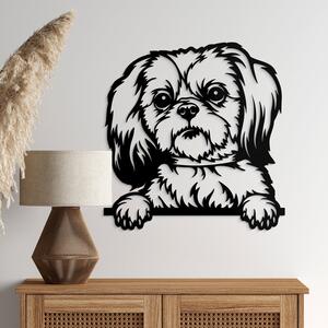 DUBLEZ | Dřevěná dekorace na stěnu - Shih Tzu | Obraz