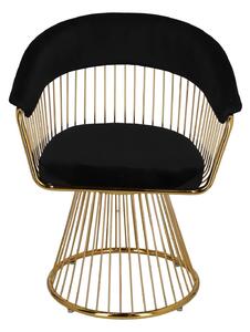 Židle Feeny Velvet černá