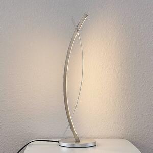 LED stolní lampa Marija, elegantní stříbrný vzhled
