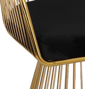 Židle Feeny Velvet černá