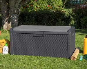SANTORINI PLUS zahradní plastový úložný box 550 L - grafit Exteriér | Zahradní boxy