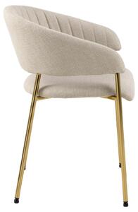 Židle Ann béžová/zlatá