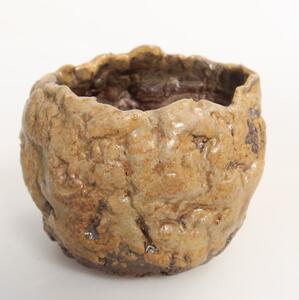 E-bonsai Keramická Skořápka 7 x 6,5 x 6,5 cm hnědá