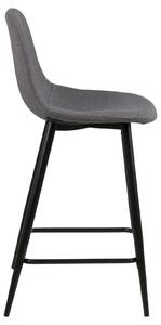 Barová židle Wilma světle šedá/černá