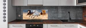 Panel do kuchyně Koně na poušti pksh-114734270