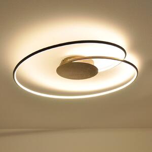 Lindby LED stropní svítidlo Joline, rezavě hnědá, 74 cm, kov