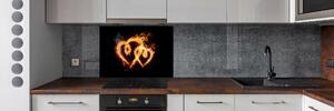 Panel do kuchyně Plamenná srdce pksh-11479384