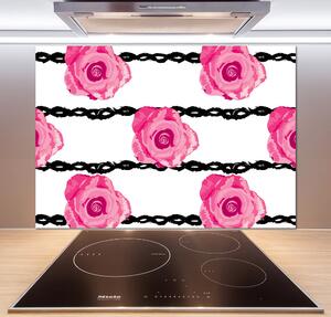 Skleněný panel do kuchyně Růže pksh-114999379