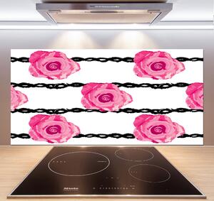 Skleněný panel do kuchyně Růže pksh-114999379