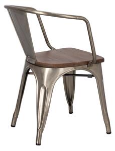Wood Židle Niort Arms kov borovice ořech
