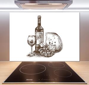 Panel do kuchyně Víno a občerstvení pksh-115222104