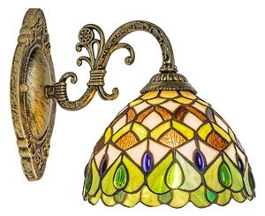 Brilagi - Tiffany vitrážová nástěnná lampa MARGARET 1xE27/40W/230V