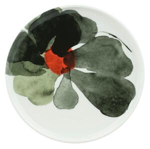 Marimekko Talíř Oiva Valssi 20cm, zeleno-oranžový