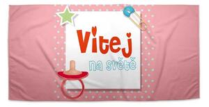 Sablio Ručník Vítej na světě 3 - 30x50 cm