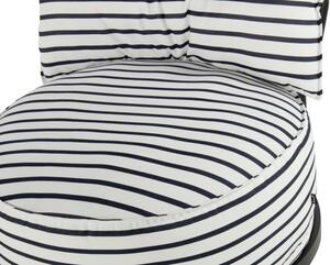 Luxusní zahradní křeslo Emma Round - Stripes
