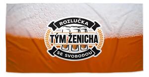 Sablio Ručník Rozlučka se svobodou tým ženicha - 30x50 cm