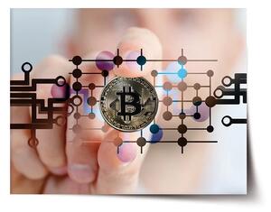 Sablio Plakát Bitcoin - 60x40 cm