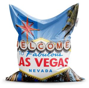 Sablio Sedací vak Classic Welcome to Las Vegas - 150x100 cm