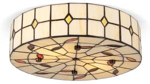 Brilagi - Tiffany vitrážové stropní svítidlo FOLIA 3xE27/60W/230V pr. 40 cm