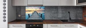 Panel do kuchyně Dřevěné molo pksh-116241364