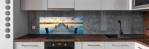 Panel do kuchyně Dřevěné molo pksh-116241364