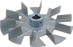 Lopatky ventilátoru – černé – vnější průměr 82 mm, vnitřní průměr 10 mm – pro vzduchové pece a peletové kamna