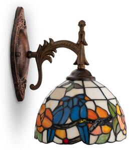 Brilagi - Tiffany vitrážová nástěnná lampa JUNGLE 1xE14/40W/230V