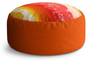 Sablio Taburet Circle Citrusy: 38x48 cm