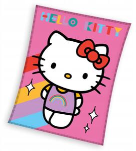 Dětská deka Carbotex 150 x 200 cm, vícebarevná, Hello Kitty