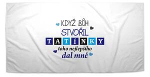 Sablio Ručník Když Bůh stvořil tatínky - 30x50 cm