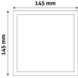 Vestavný LED panel 12W 1250lm, denní, čtvercový, 14,5cm