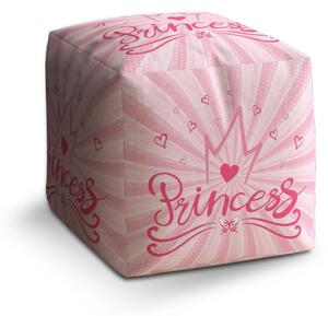 Sablio Taburet Cube Princess - 40x40x40 cm