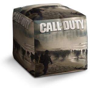 Sablio Taburet Cube Call of Duty Normandie - 40x40x40 cm