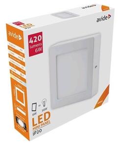 Prémiový přisazený LED panel 6W 420lm, denní, čtvercový, 3 roky