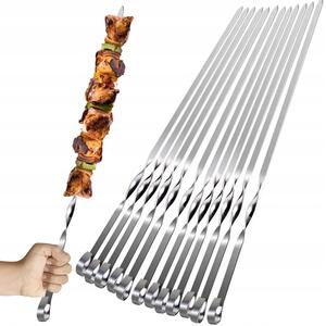Pronett XJ4541 Grilovací jehlice ploché 50 cm, 12 ks