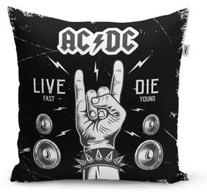 Sablio Polštář ACDC Live fast, die young - 40x40 cm