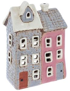 Keramický svícen Domek 17 cm