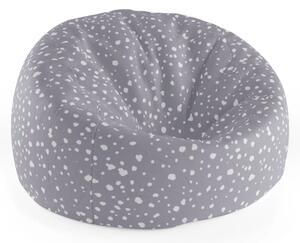 Sablio Sedací vak Cocoon Bílé flíčky na fialové - 75 x 45 x 35 cm
