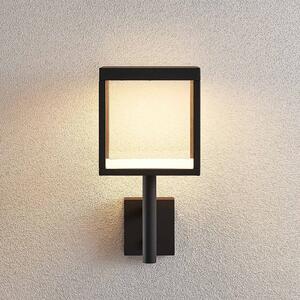Venkovní nástěnné LED světlo Cube, šedé, senzor