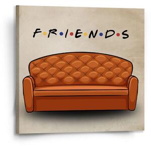 Sablio Obraz Seriál přátelé FRIENDS Gauč - 110x110 cm