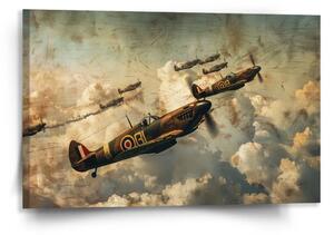 Sablio Obraz Stíhačky Spitfire v letecké bitvě - 120x80 cm