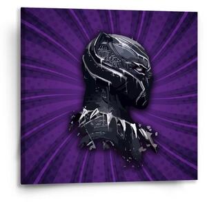 Sablio Obraz BLACK PANTHER z profilu Fialový - 50x50 cm