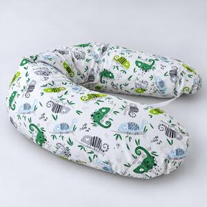 GADEO Kojicí a relaxační polštář CHAMELEONI, tyrkys Výplň: EPS kuličky 3-4mm