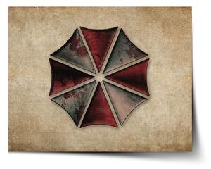 Sablio Plakát Resident Evil Umbrella Corporation Vintage - 60x40 cm